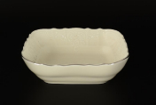 Салатник квадратная Bernadotte Платиновый узор Be-Ivory 16 см