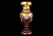 Ваза 40 см Лепка гранат B-P Bohemia Crystal