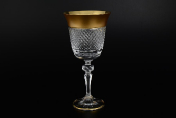 Комплект фужеров для вина Bohemia Max Crystal хрусталь с золотом 220 мл(6 шт.) Bohemia Crystal