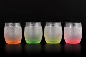 Комплект стаканов для виски 300 мл Арлекино Неон (4 шт.) Bohemia Crystalite