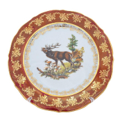 Набор тарелок Repast Охота красная Мария-тереза 27 см (6 шт.)