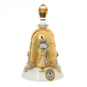 Колокольчик Crystal Bohemia Лепка белая 15 см Bohemia Crystal