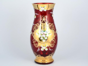 Ваза Bohemia лепка красная E-S 30 см Bohemia Crystal