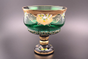 Фруктовница 26 зел. Bohemia Crystal