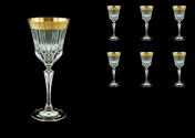 Комплект фужеров для вина 220 мл Adagio Antique Golden Classic Decor Astra Gold