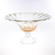 Фруктовница на ножке Bohemia Gold Picadelli 35 см
