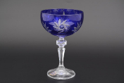 Комплект фужеров для мартини 200 мл Синий (6 шт.) Bohemia Crystal