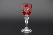 Комплект рюмок для водки 60 мл красный (6 шт.) Bohemia Crystal