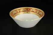 Набор салатников Falkenporzellan Alena 3D Bordeaux Gold Constanza 14 см(6 шт.)
