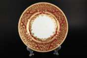 Набор тарелок Falkenporzellan Natalia bordeaux gold 28,5 см(6 шт.)
