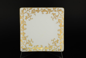 Набор тарелок квадратных Tosca Blueshade Gold 20 см (6 шт.) Falkenporzellan