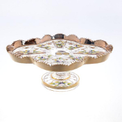 Хрустальная менажница Bohemia Max Crystal Золото 24 см Bohemia Crystal