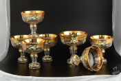 Комплект конфетниц Star Crystal Смальта (6 шт. 13 см 1 шт. 16 см)