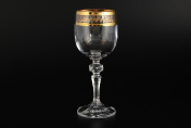 Комплект фужеров для вина золотой лист Crystalite Bohemia Mirel 170 мл(6 шт.) Bohemia Crystalite
