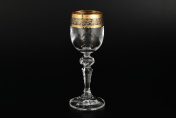 Комплект рюмок для водки 60 мл Золотой лист MIREL (6 шт.) Bohemia Crystalite
