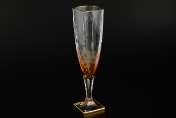Комплект фужеров для шампанского 140 мл AREZZO (6 шт.) Bohemia Crystal