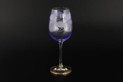 Комплект фужеров для вина Фиолетовый 350 мл E-V Bohemia Crystal