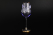 Комплект фужеров для вина Фиолетовый 250 мл E-V Bohemia Crystal