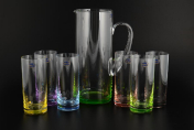 Комплект для воды цветные Crystalex Bohemia 7 предметов 300 мл/1,5л Bohemia Crystalite