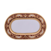 Набор тарелок Falkenporzellan Alena 3D Bordeaux Gold Constanza 27 см (6 шт.)