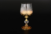 Комплект фужеров для вина Bohemia Бабочки Золото Смальта 190 мл Bohemia Crystal