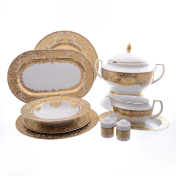 Столовый сервиз на 6 персон Falkenporzellan Natalia creme gold 26 предметов