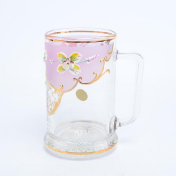 Фарфоровая пивная кружка розовая Bohemia Uhlir 500 мл Bohemia Crystal