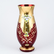 Ваза 26 см Лепка красная B-L Bohemia Crystal