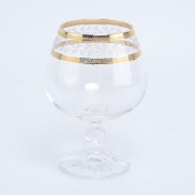 Комплект фужеров для бренди Crystalex Bohemia Золотой Лист V-D 250 мл(6 шт.) Bohemia Crystalite