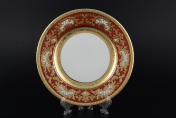 Набор тарелок Falkenporzellan Alena 3D Bordeaux Gold Constanza 21 см(6 шт.)
