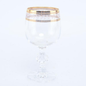 Комплект фужеров для вина Crystalex Bohemia Золотой Лист V-D 190 мл(6 шт.) Bohemia Crystalite