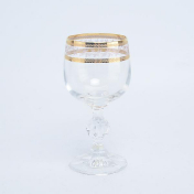 Комплект фужеров для вина Crystalex Bohemia Золотой Лист V-D 150 мл(6 шт.) Bohemia Crystalite