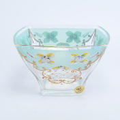 Конфетница зеленая Bohemia Uhlir 18 см Bohemia Crystal