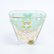 Ваза для варенья зеленая Bohemia Uhlir 13 см Bohemia Crystal
