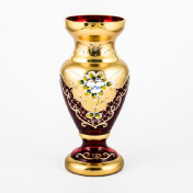 Ваза для цветовCrystal Bohemia Лепка красная 26 см Bohemia Crystal