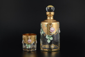 Комплект для виски Bohemia Алые розы 7 предметов Bohemia Crystal