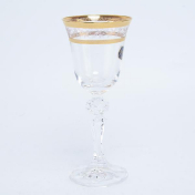Комплект рюмок для водки Crystalex Bohemia Кристина Золотой Лист V-D 60 мл(6 шт.) Bohemia Crystalite