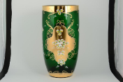 Ваза 40 см "Лепка зеленая" S-A Bohemia Crystal