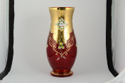 Ваза 40 см Лепка красная B-L Bohemia Crystal