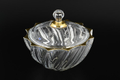 Конфетница с крышкой 19 см R-G Bohemia Crystalite