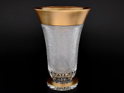 Ваза 35 см Sonne Crystal Золото Филиция Bohemia Crystal