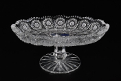 Конфетница 21 см на ножке Glasspo Bohemia Crystal