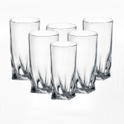 Комплект стаканов для воды Crystalite Bohemia Quadro 350 мл(6 шт.) Bohemia Crystalite