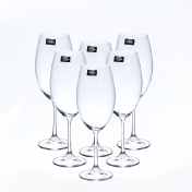 Комплект фужеров для вина Crystalite Bohemia Milvus/Barbara 510 мл(6 шт.) Bohemia Crystalite