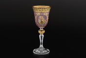 Комплект рюмок для водки розовая кристина ножка Bohemia Охота 60 мл(6 шт.) Bohemia Crystal