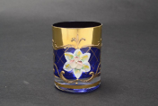 Комплект стопок для водки 60 мл Лепка синяя U-R (6 шт.) Bohemia Crystal