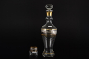 Комплект для ликера Bohemia Панто Идеал 7 предметов Платина Bohemia Crystalite