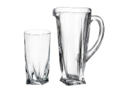 Комплект для воды Crystalite Bohemia Quadro 7 предметов Bohemia Crystalite