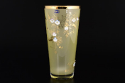 Ваза 25 см Желтая матовая Bohemia Crystalite
