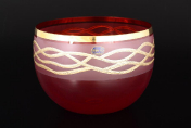 Салатник 20 см красный Bohemia Crystalite